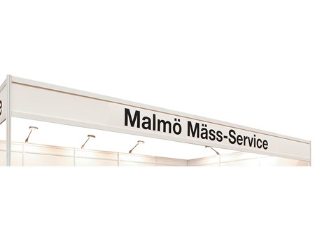 Printad rampskiva med text